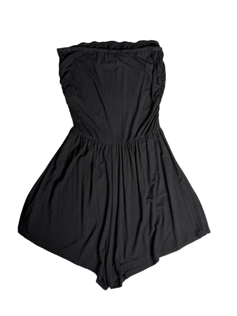 SHEIN Black Strapless Romper